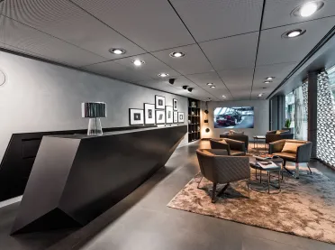 concept development - realization of a car showroom - Audi City Paris - lounge area