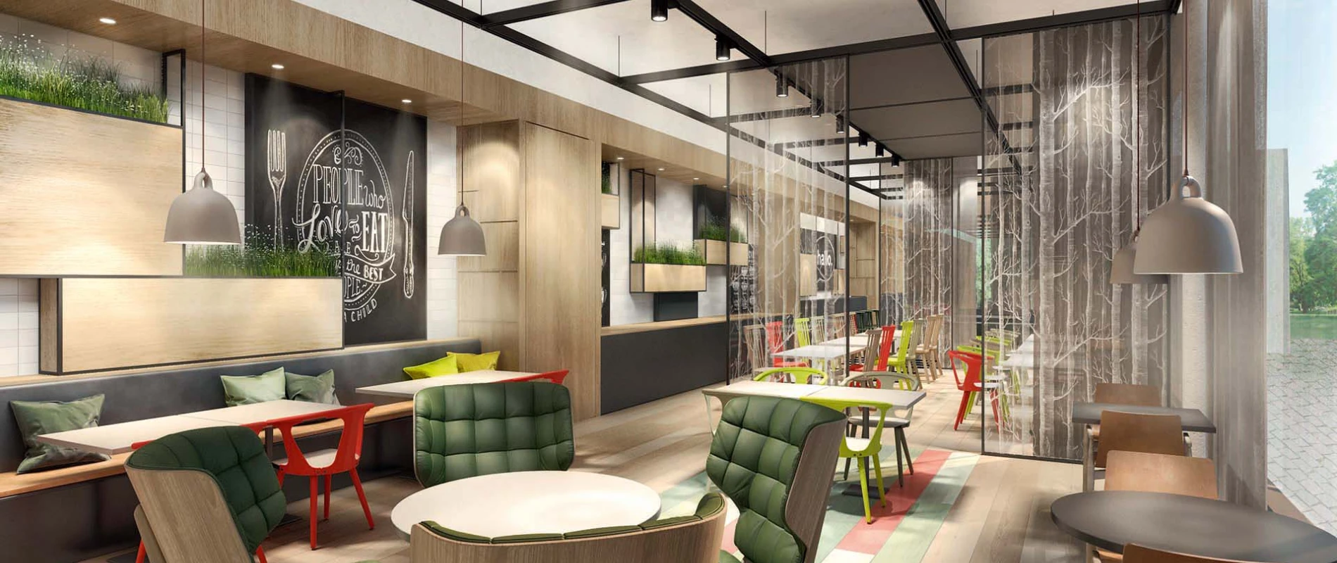 Hotel concept - Budget Hotel Schwabennest - indoor overview