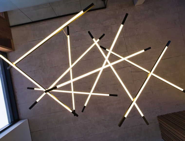 Office building - new construction - according to DGNB Platinum certification - lamp 'Mikado'