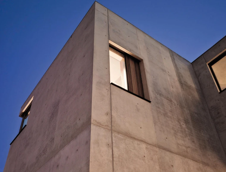 Office building - new construction - according to DGNB Platinum certification - facade by night