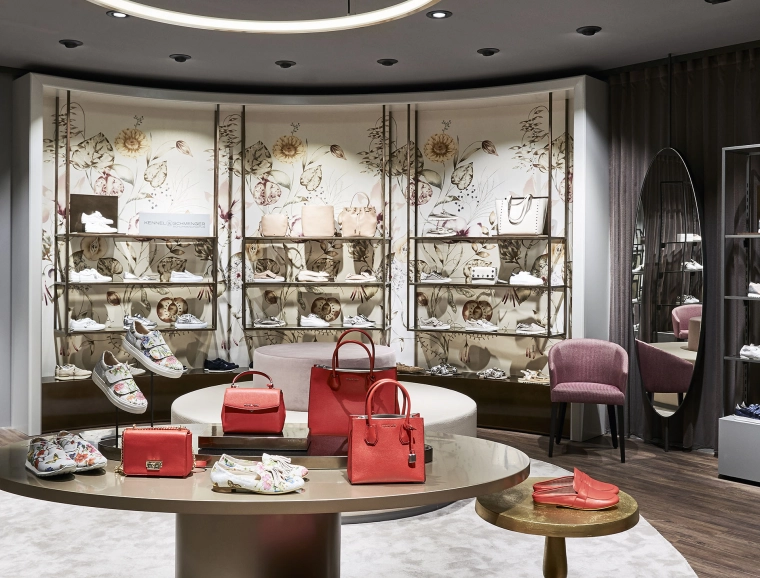 Shoe departments (men & women) at a department store - redesign - CJ Schmidt Husum - women area arrangement