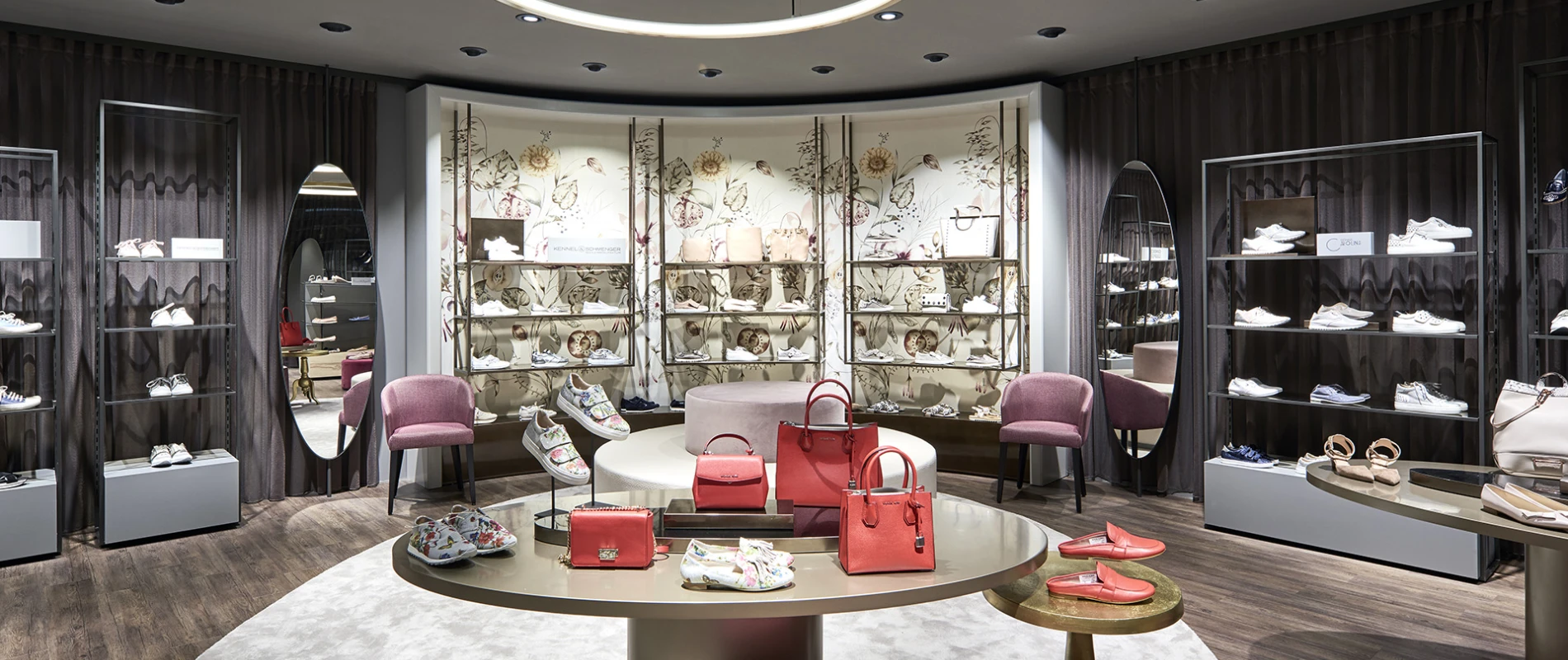 Shoe departments (men & women) at a department store - redesign - CJ Schmidt Husum - overview