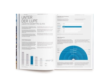 Graphic conception, art direction, editorial -Design, editorial concept - Retail Real Estate Report 2015 - by Colliers International Stuttgart - inside 3