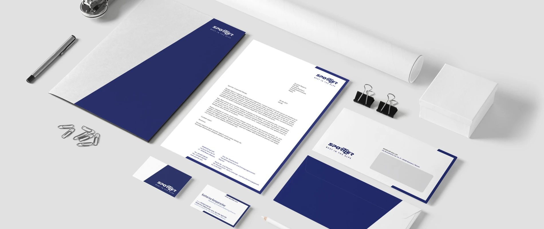 Corporate Design - Sportler Bozen - products
