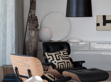 Single Family House Stuttgart - indoor - living area - seating furniture - decor