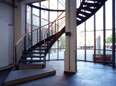 service centre and academy of public administration - Revitalisation and conversion - Work centre Weststadt Ludwigsburg - indoor stair