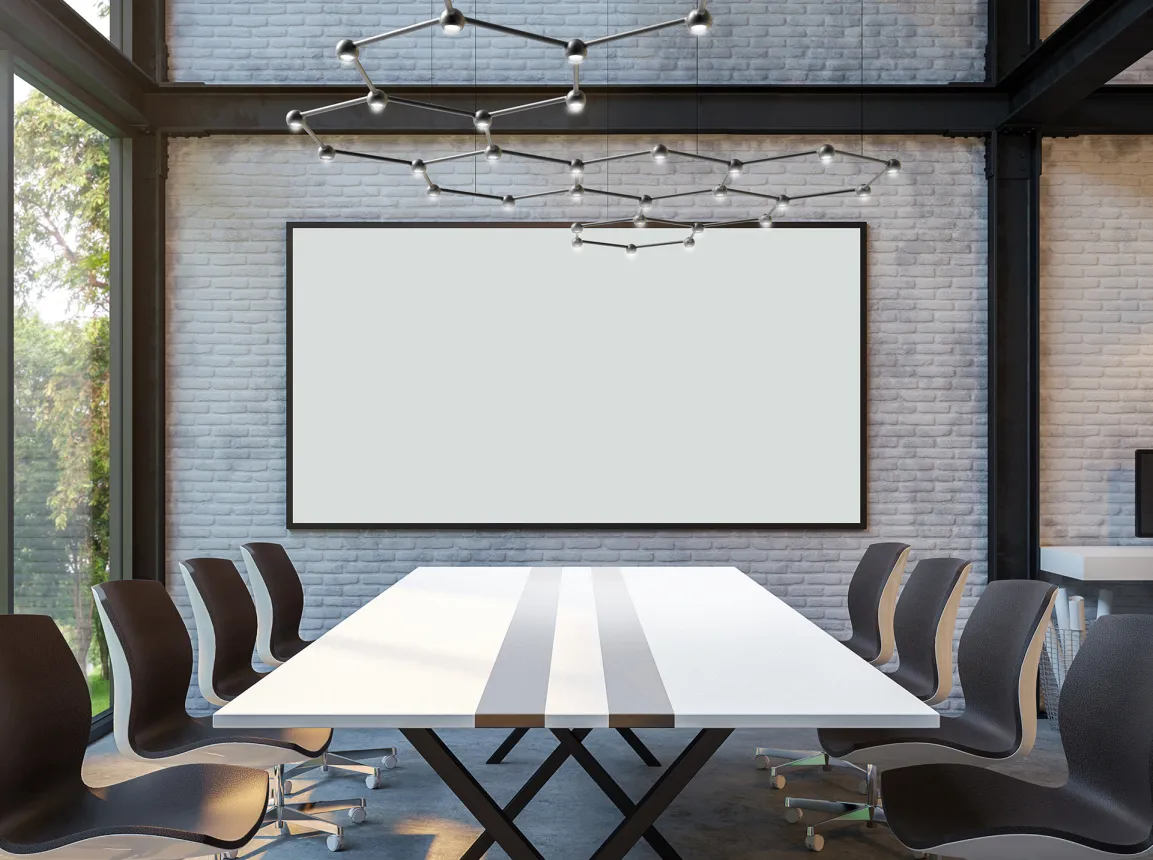 Swarm lighting - Favo lighting system - lighting conference table