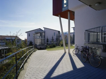 Hospital Laichingen - new construction - view to the inner courtyard