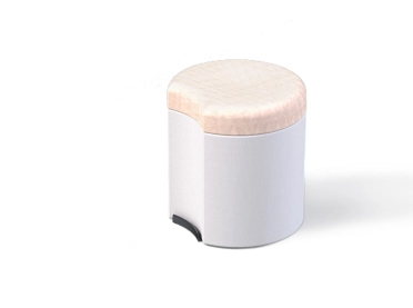 pouf - retail and fairs - product design - Henri - plain rendering of one pouf