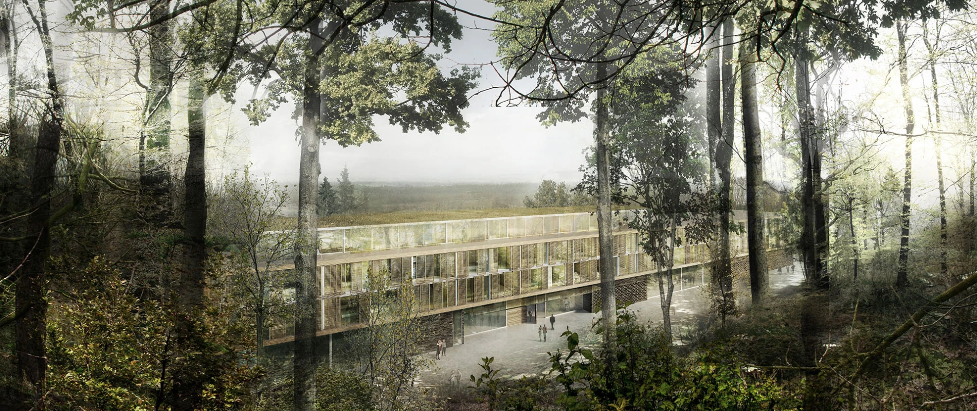 hotel in nature - new construction concept - Hotel Burggraf Tecklenburg - overview outside - entrance area