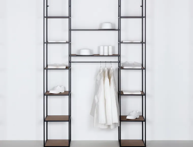 shop fitting system - merchandise displays - product development - Kado15 - construction elements rendering wardrobe