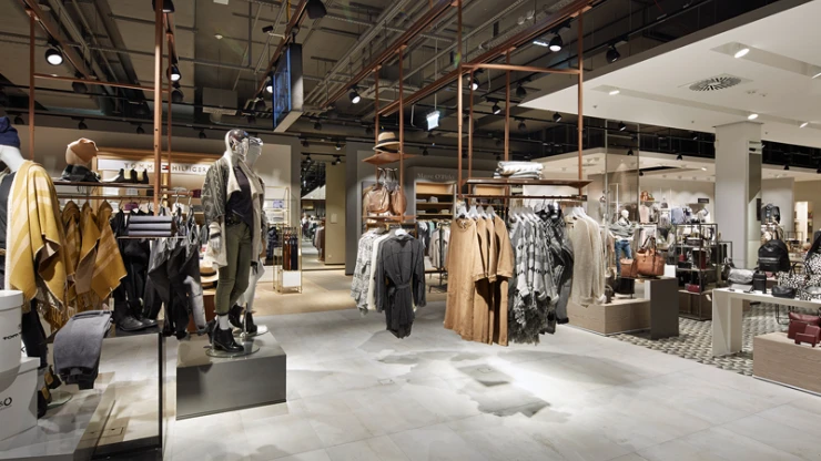 branch concept - Kastner & Öhler Ried/I. - overview clothing - accessories