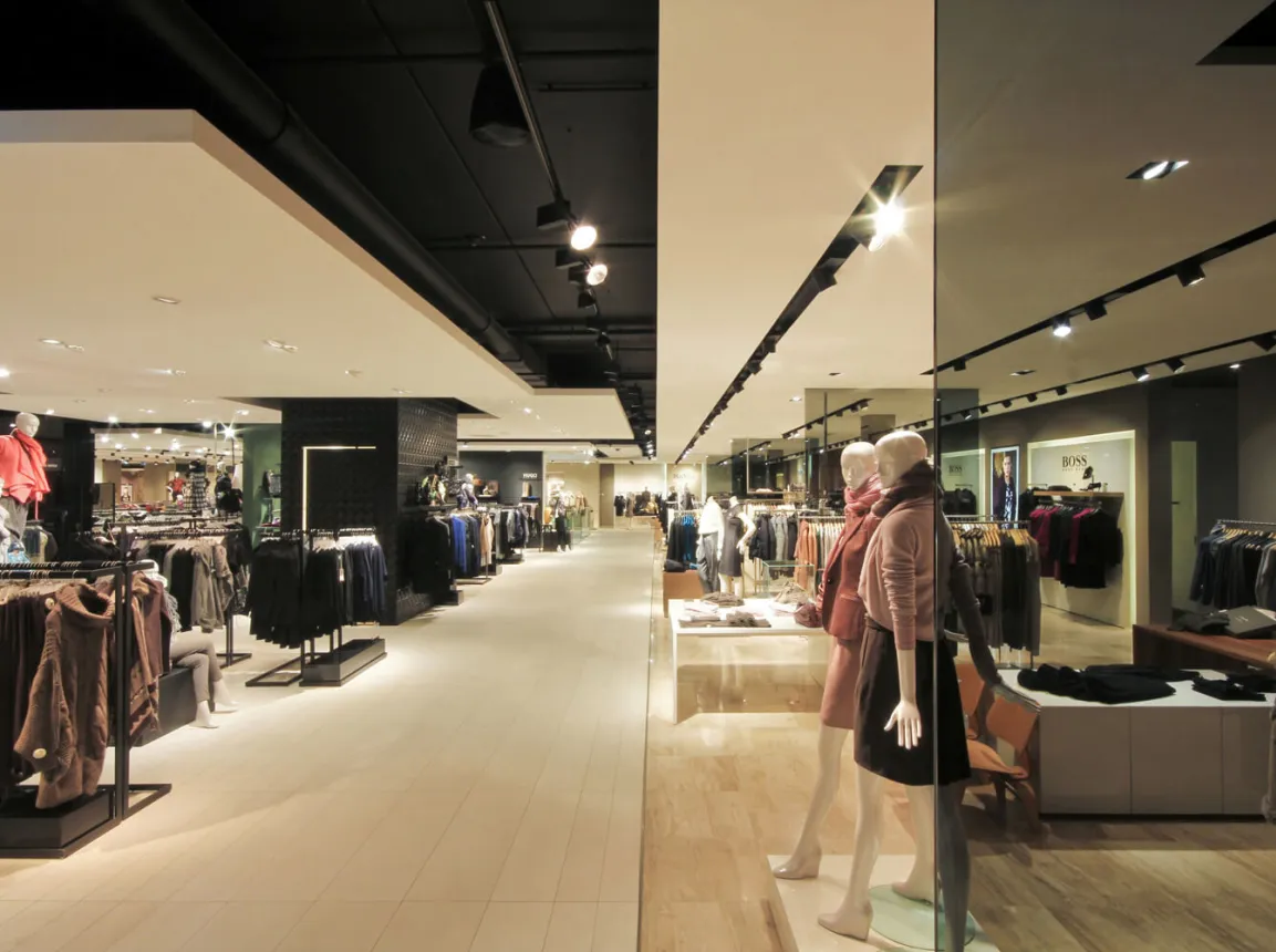 fashion department store - Redesign and new conception - expansion of retail floor space - Kastner & Öhler Graz - store overview - central perspective - womens clothing department