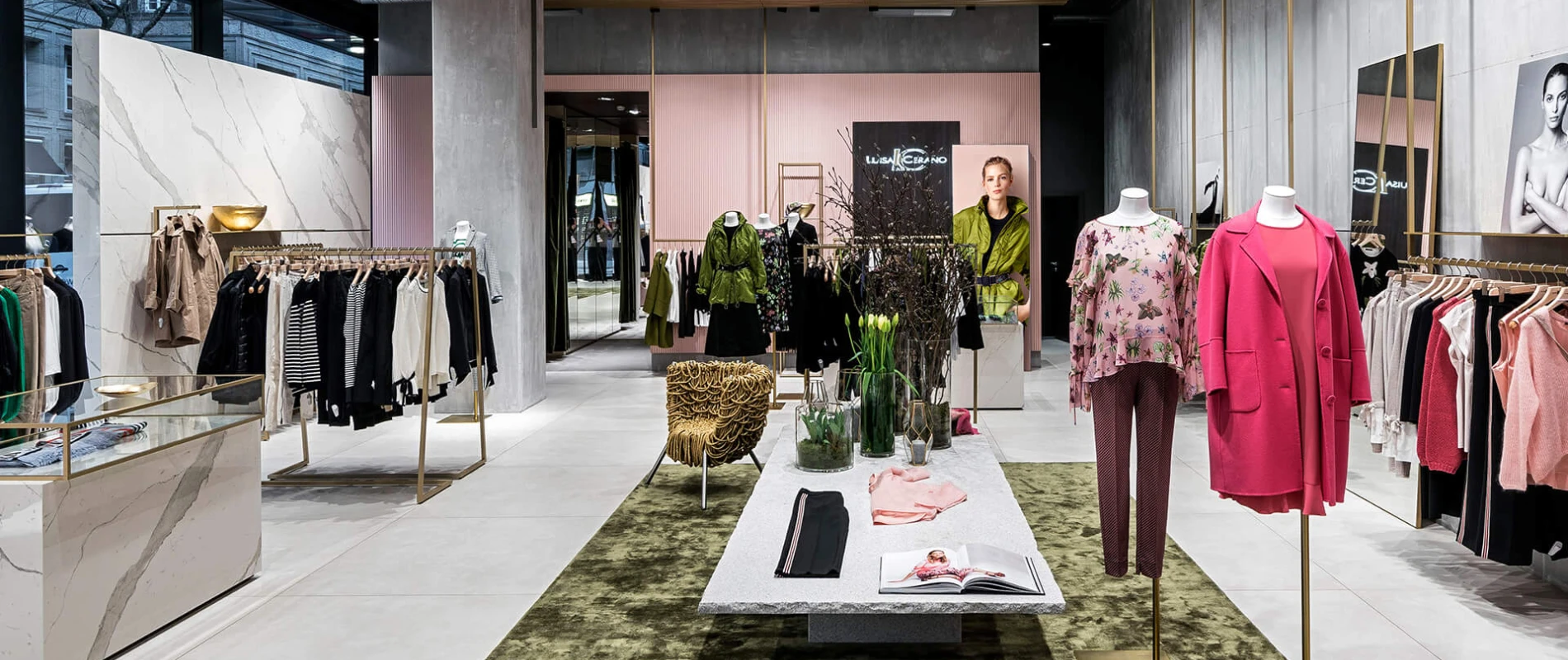 Flagship store - design and complete outfitting - Luisa Cerano Düsseldorf - overview