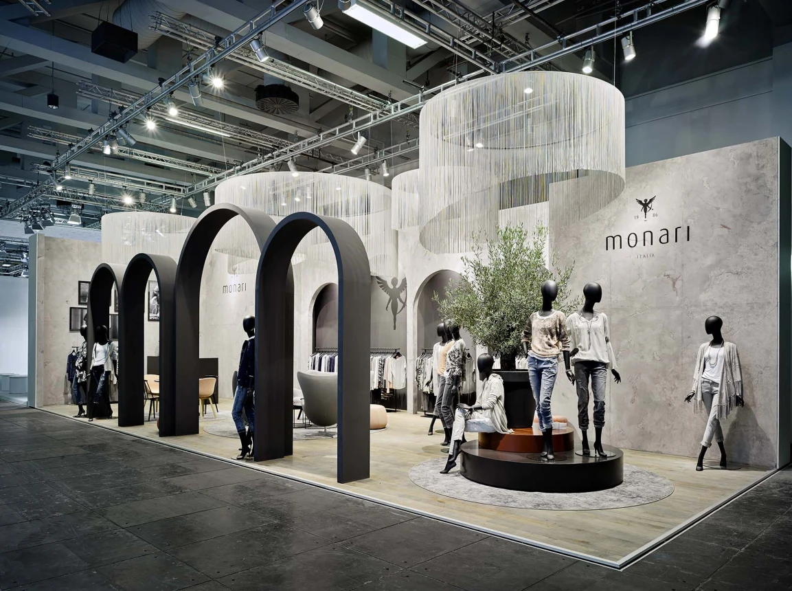 fair booth - concept and realisation - Monari Berlin - sharp overview from outside