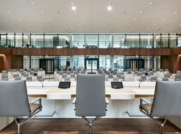 plenar hall - renovation and redesign - Lower Saxony’s State Parliament in Hanover - view to the audience