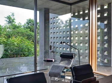 Private Residence Ahmedabad - new construction - indoor - living and dining area - furniture