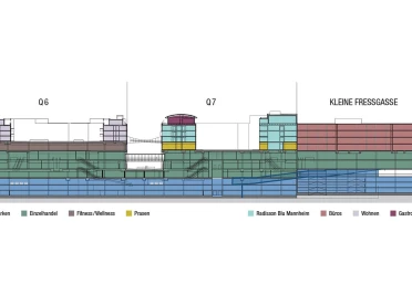 q 6 q 7  Grundrisse Gebäudeplan Mannheim Neubau Schnittnutzung