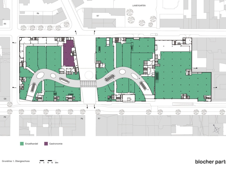 q 6 q 7  Grundrisse Gebäudeplan Mannheim Neubau