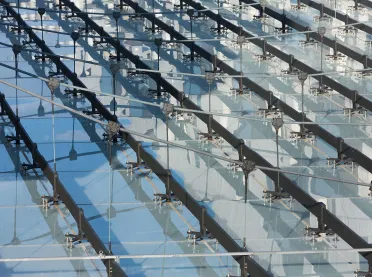 Mixed used quarter - Q 6 Q 7 Mannheim - glass roof construction system