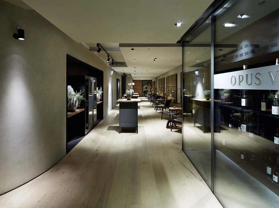 gourmet restaurant - new construction - Restaurant Opus V Mannheim - engelhorn - entrance view - inside - lounge area