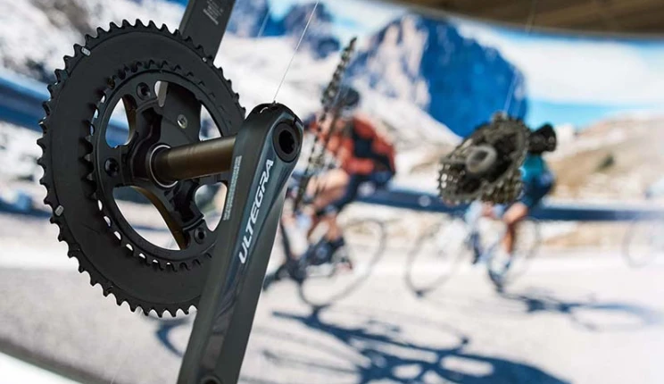 bike shop - flagship store - new construction and reconstruction - Rose Biketown Bocholt - interior installation detail - bottom brackets