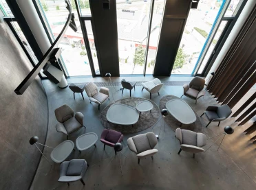 mixed-used building complex - new design - Skyloop Stuttgart - meeting area