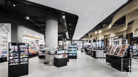 department store - new design - Stockmann Tapiola - beauty department - inside overview - entrance area