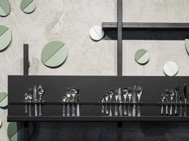 department store - new design - Stockmann Tapiola - cutlery display wall - details