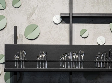 department store - new design - Stockmann Tapiola - cutlery display wall - details