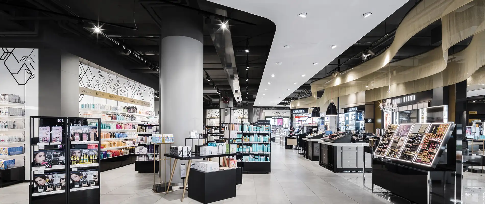 department store - new design - Stockmann Tapiola - beauty department - inside overview - entrance area