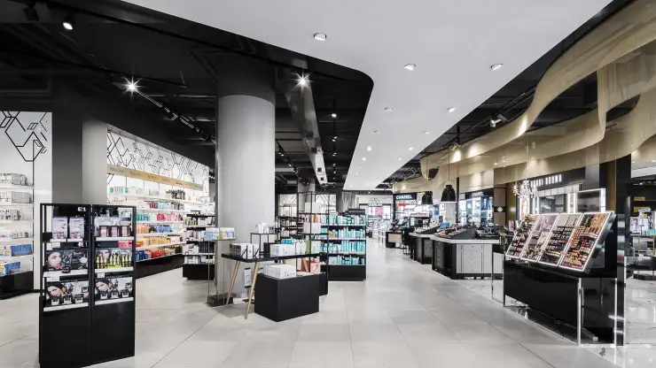 department store - new design - Stockmann Tapiola - beauty department - inside overview - entrance area