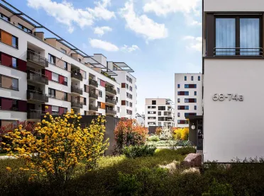 residential complex - Residential Park Niederfeld - backyard overview