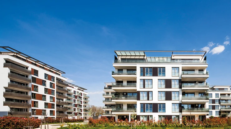 residential complex - Residential Park Niederfeld - overview - central courtyard