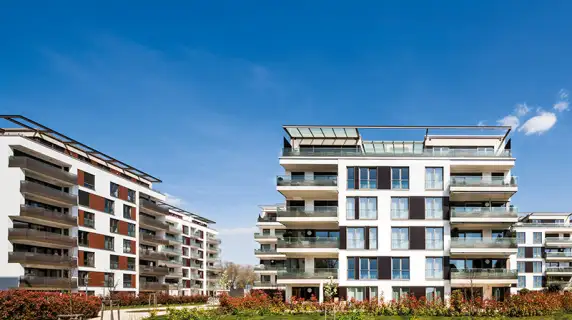residential complex - Residential Park Niederfeld - overview - central courtyard