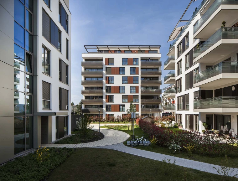 residential complex - Residential Park Niederfeld - courtyard - paths